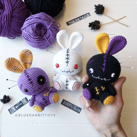 Amigurumi Voodoo Bunny Pattern by Blue Rabbit Toys