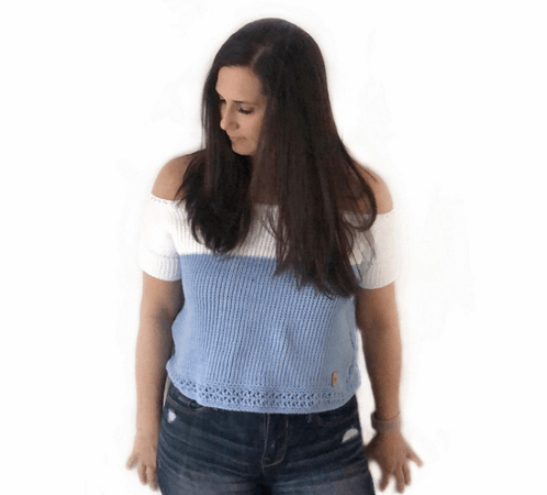 Beginner Tunisian Crochet Top Pattern by Make And Do Crew