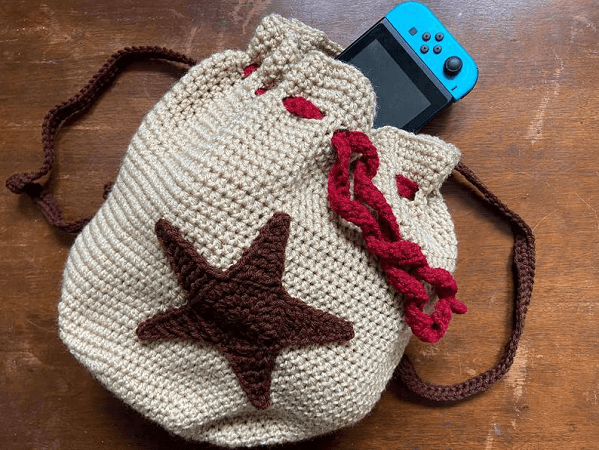 Bell Bag Backpack Crochet Pattern by Clear Star Studios