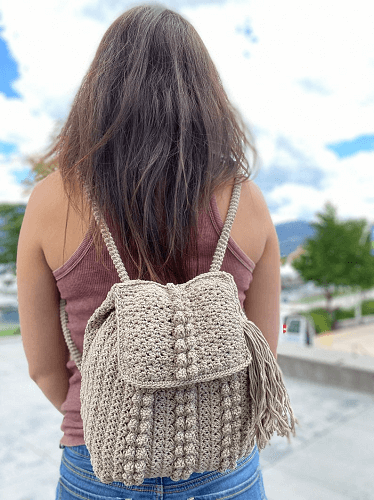 Boulevard Backpack Crochet Pattern by Kozi Knitz