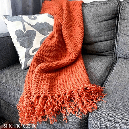 Caprock Canyon Crochet Lap Blanket Pattern by Stitching Tog