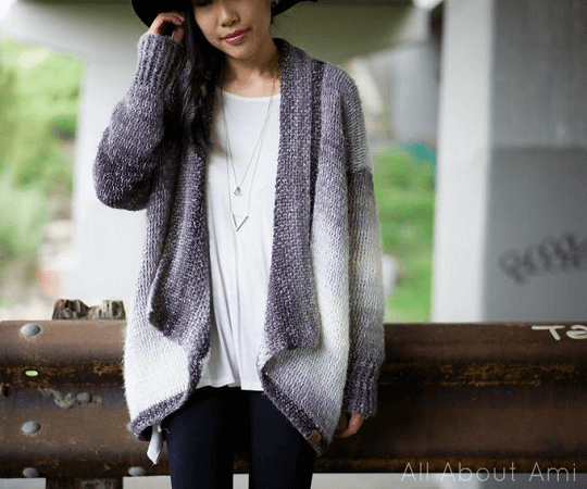 Cascade Cardigan Crochet Pattern by All About Ami