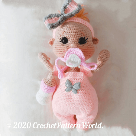 Crochet Baby Doll Pattern by Crochet Pattern World