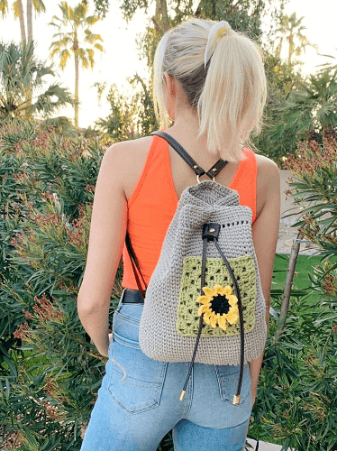 Crochet Boho Backpack Pattern by Tzigns