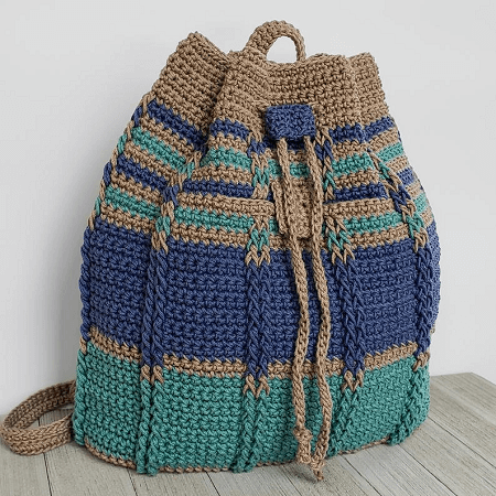 How to crochet backpack 