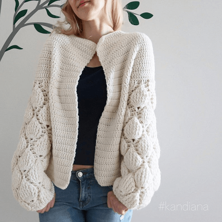 Crochet Cardigan Pattern by Kandiana