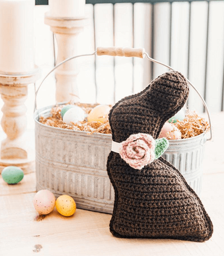 Crochet Chocolate Bunny Amigurumi Pattern by Sewrella