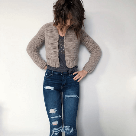 Crochet Lacy Summer Cardigan Pattern by For The Frills