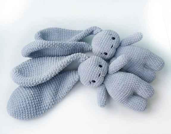 Crochet Long Ears Bunny Amigurumi Pattern by Crochet Toys Bunny Co