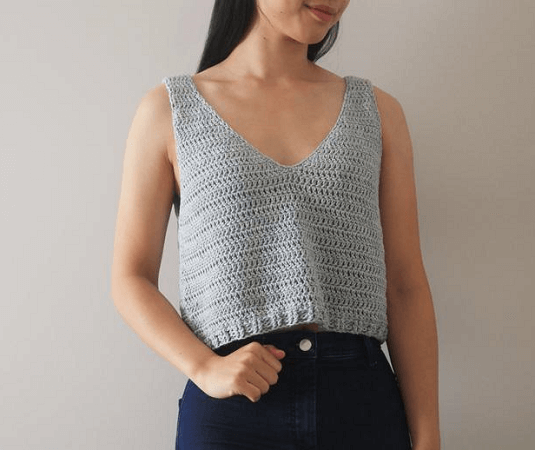 Crochet Sea Breeze Tank Top Pattern by For The Frills