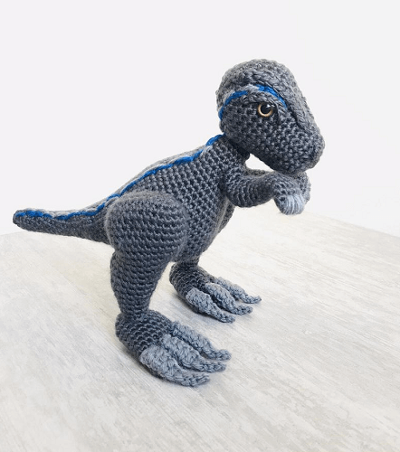 Crochet Velociraptor Dinosaur Pattern by Sayens Crochet Store