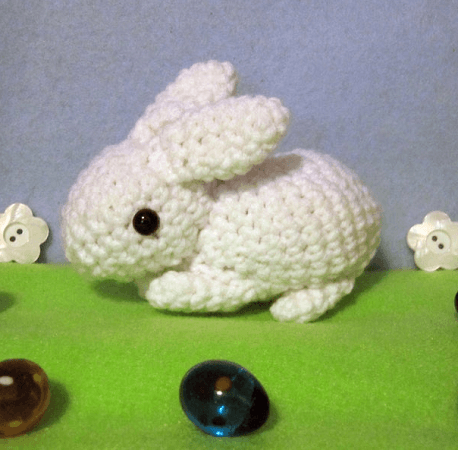 Cute Bunny Amigurumi Pattern by Nerdy Knitter Designs