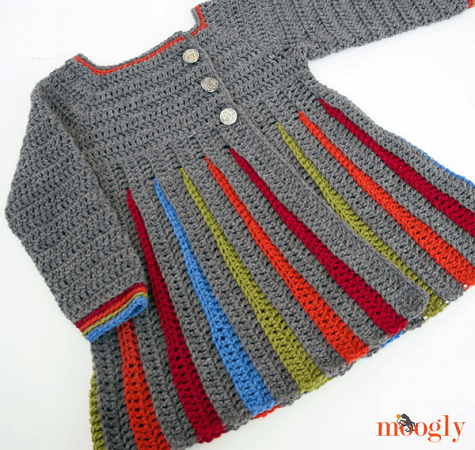 Eloise Baby Sweater Free Crochet Pattern by Moogly