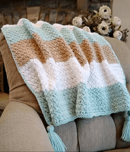 Ferguson Lap Blanket Crochet Pattern by Two Brothers Blankets
