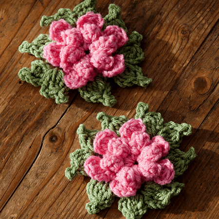 Forever Easy Crochet Flower Pattern by Red Heart