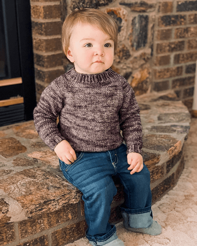 Free Baby Sweater Crochet Pattern by Sweet Everly B