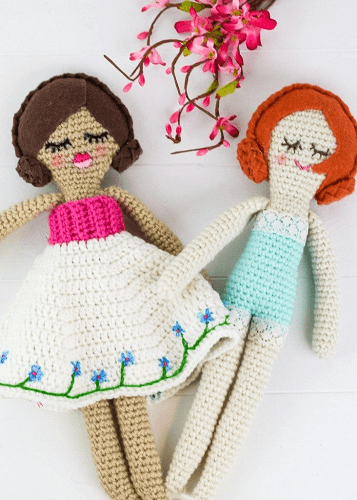 Heirloom Crochet Doll Pattern by Winding Road Crochet