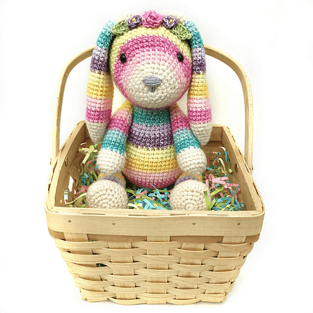Jelly Bean Bunny Crochet Pattern by Jennifer Percival