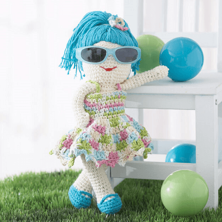 Lily Fun In The Sun Doll Crochet Pattern by Yarnspirations