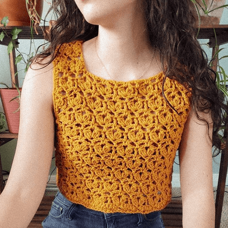 Lily Top Crochet Pattern by The Hook Up Crochet Co