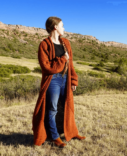 Mountain Harvest Cardigan Crochet Pattern by Colorado Shire 