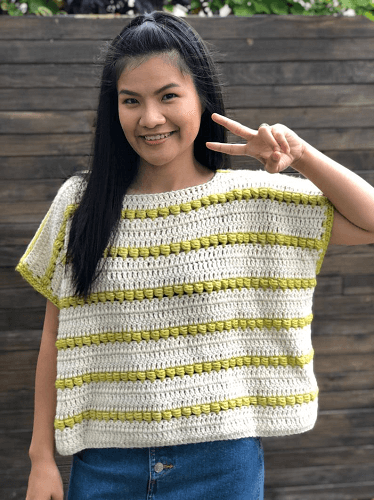 Over Size Crochet Top Pattern by Knit Cro Addict