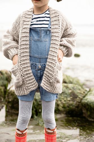 Oversized Free Crochet Cardigan Pattern by Delia Creates