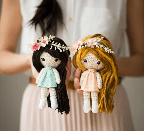 Primrose Crochet Dolls Pattern by All About Ami