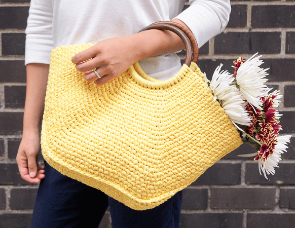 Riviera Tote Crochet Pattern by One Dog Woof