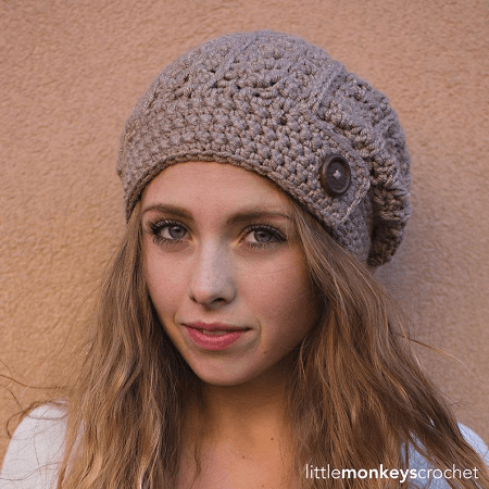 Rustic Crochet Slouchy Hat Pattern by Yarn And Chai Design