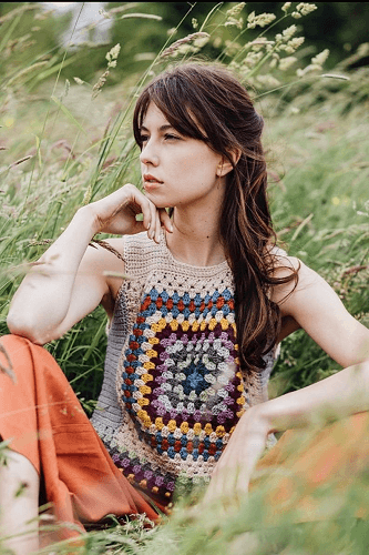 Shades Of Autumn Crochet Top Pattern by The Missing Yarn