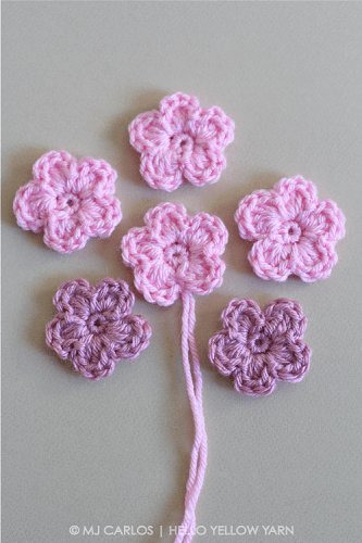 Easy Crochet Flower Pattern by Hello Yellow Yarn