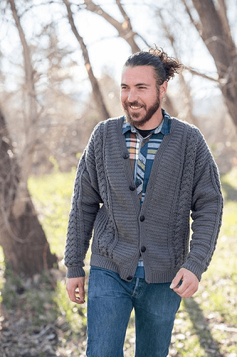 Temescal Cardigan Crochet Pattern by Peter Franzi