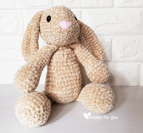 Velvet Bunny Amigurumi Crochet Pattern by Crochet For You