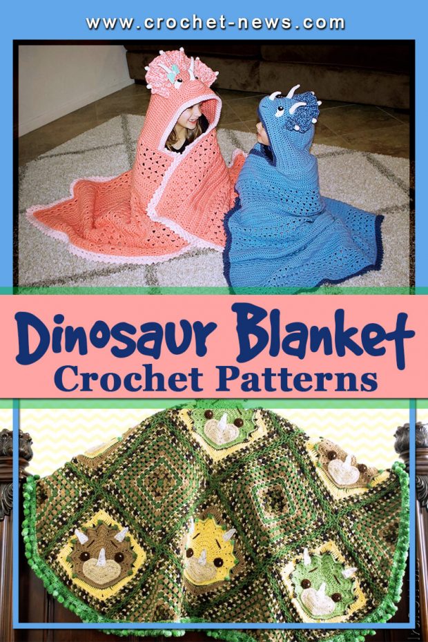 CROCHET DINOSAUR BLANKET PATTERNS