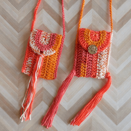 Bag Necklace Crochet Pattern by Island Style Crochet 