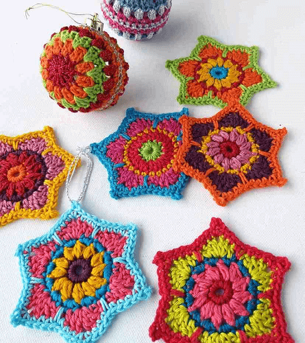 Christmas Crochet Stars Free Pattern by Annie Design Crochet