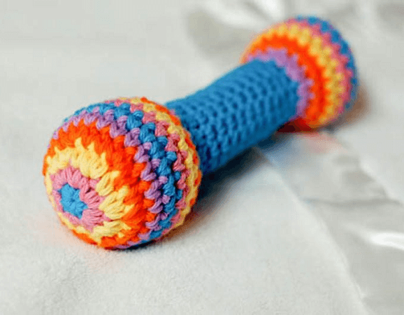 Crochet Baby Rattle Pattern by Petals To Picots