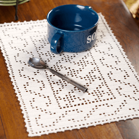 Crochet Celtic Placemat Pattern by Yarnspirations