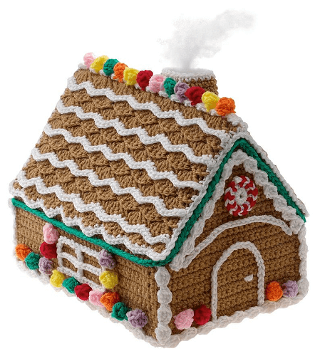 Crochet Christmas Gingerbread House Pattern by Gourmet Crochet