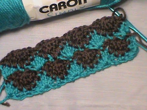interlocking shell crochet stitch tutorial