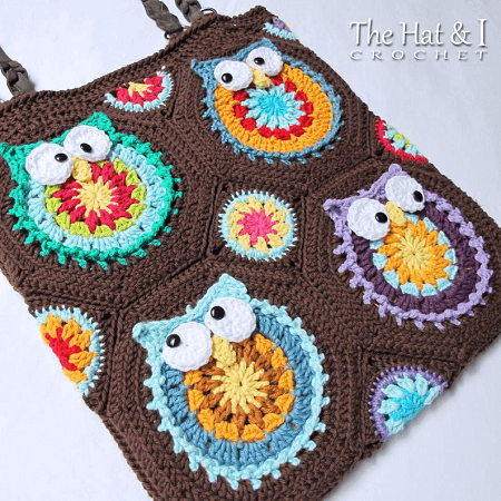Crochet Owl Tote Bag Pattern by The Hat And I
