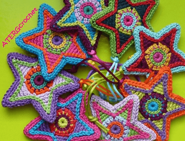 Crochet Star Pattern by ATERG Crochet