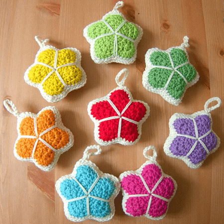 Crochet Stuffed Star Pattern by Wool N Hook