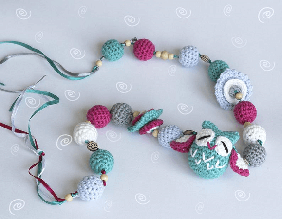 Crochet Teething Necklace Pattern