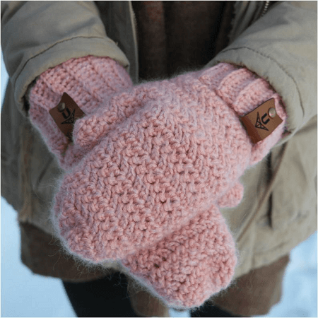 Crochet Winter Bliss Mittens Pattern by MJ's Off The Hook Designs