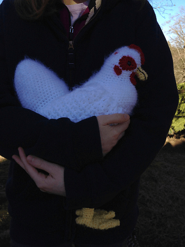 Hildegard, The Life Sized Crochet Chicken Pattern by Once Upon A Yarn