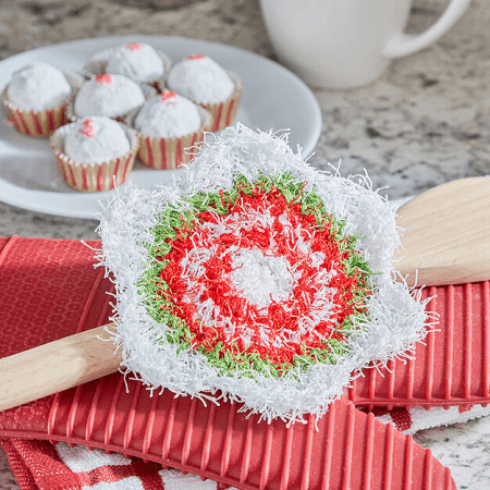 Holiday Star Scrubby Crochet Pattern by Red Heart