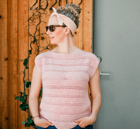 Lightweight Crochet Shirt Pattern by Make And Do Crew