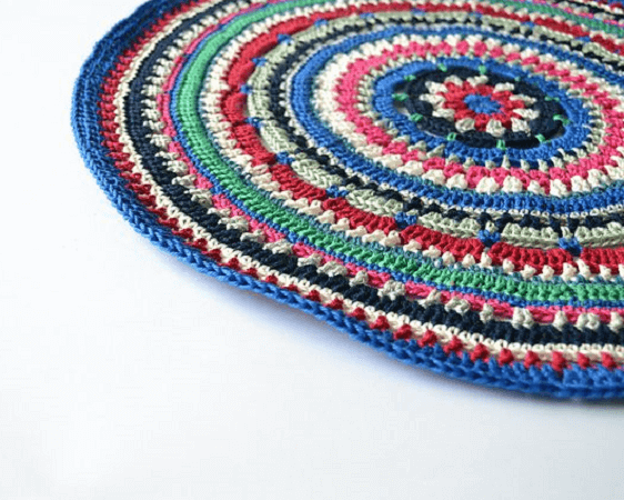 Mandala Placemat Crochet Pattern by Knitting With Chopsticks